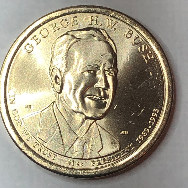 2020 D George H.W. Bush One (1) Presidential Dollar Coin Uncirculated