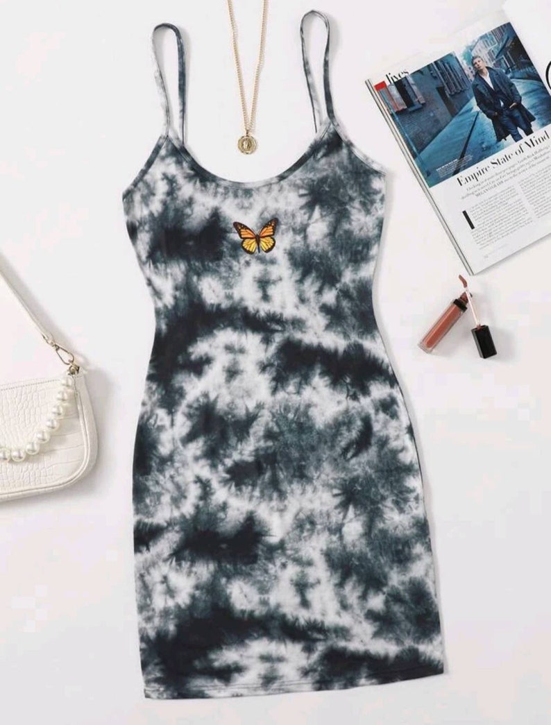 Butterfly Tie Dye Dress