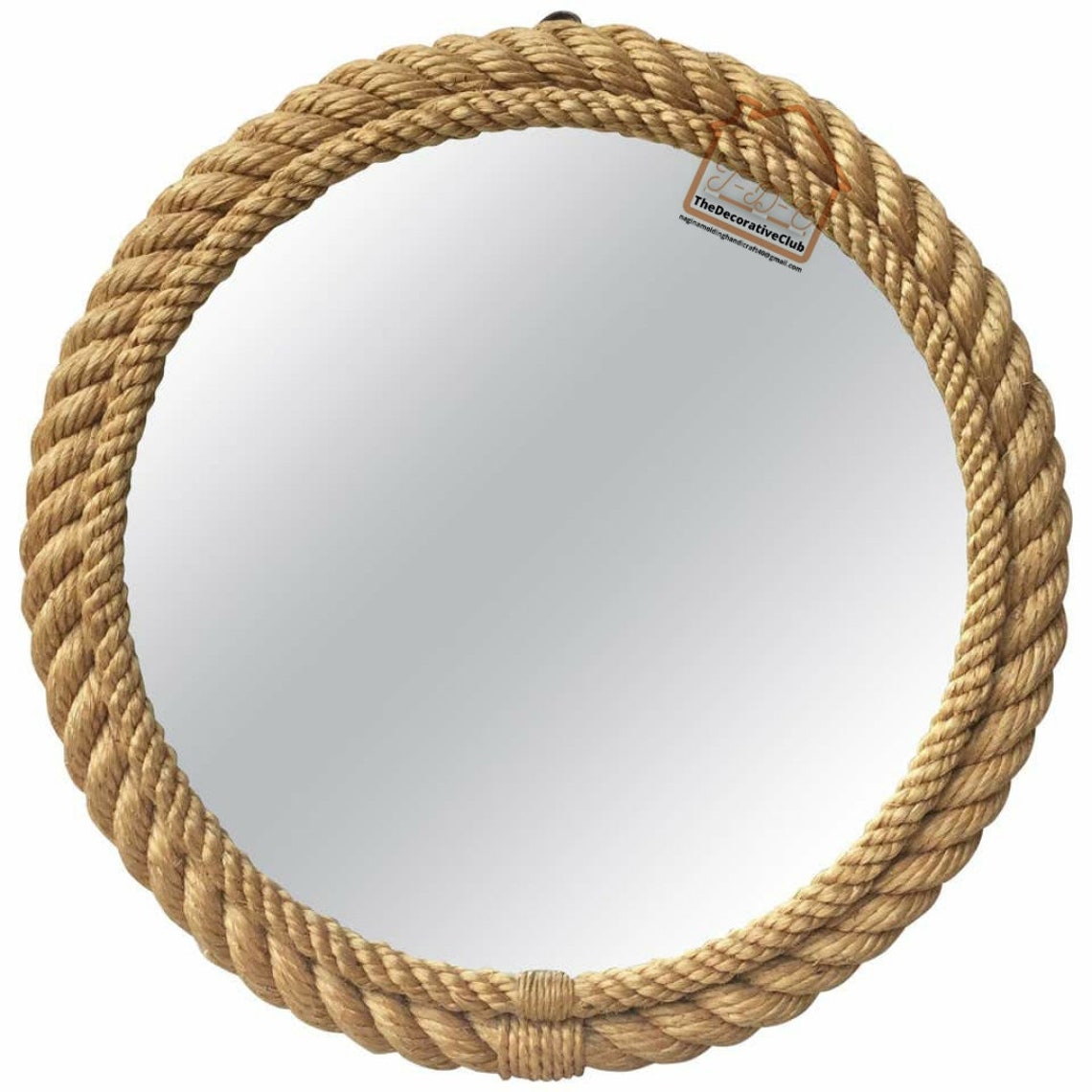 Nautical Coastal Round Mirror Home Decor Large Wall Mirror Etsy