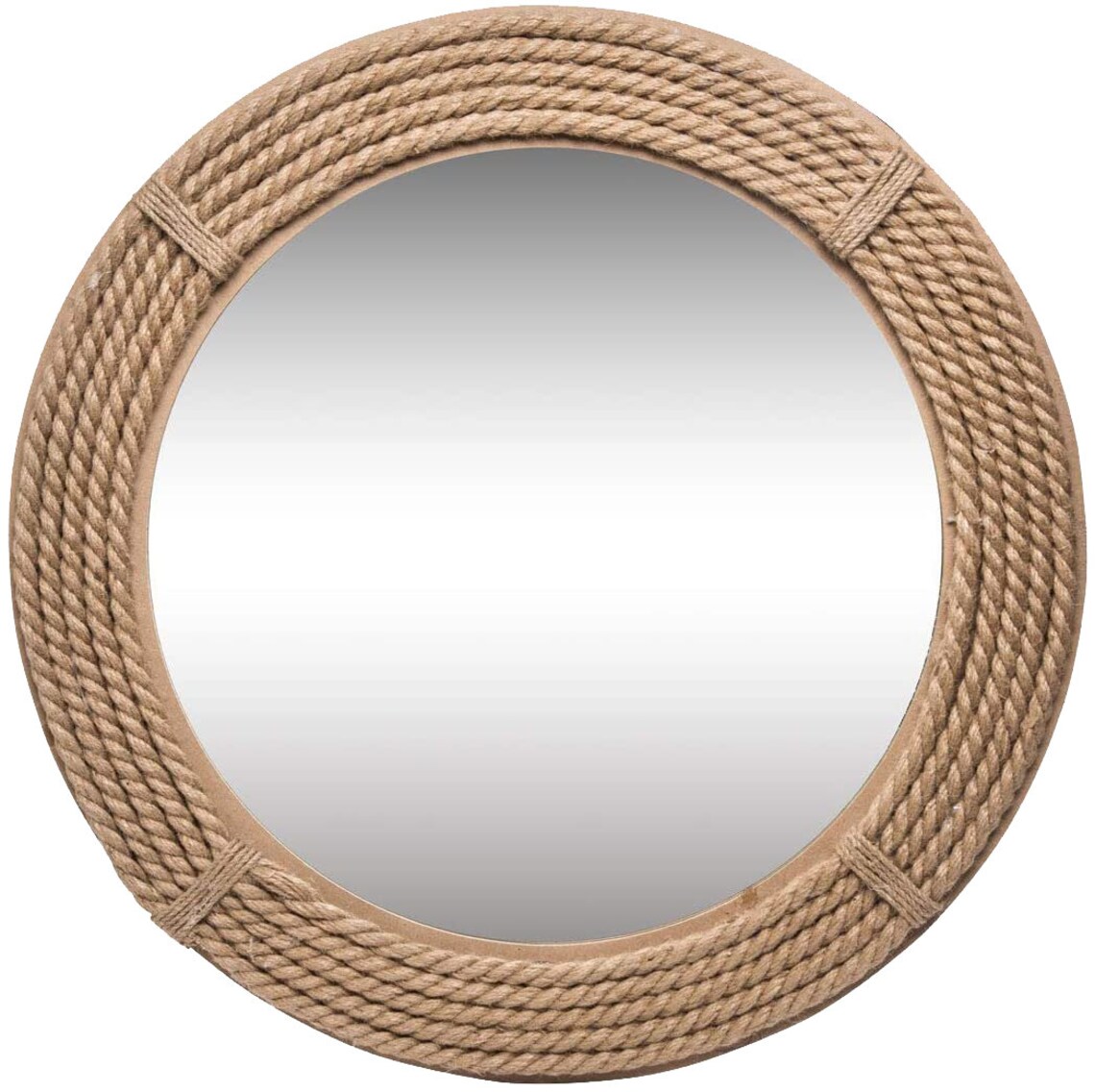 Nautical Coastal Round Rope Mirror Home Decor Large Wall Etsy