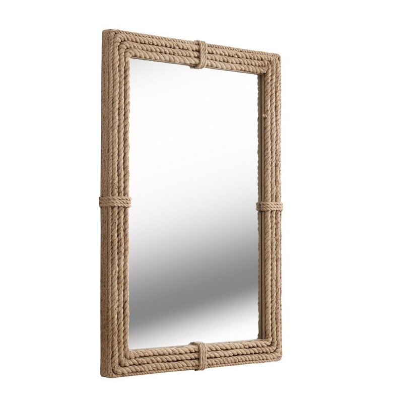 Nautical Coastal Vertical Rectangle Rope Mirror Home Decor Etsy