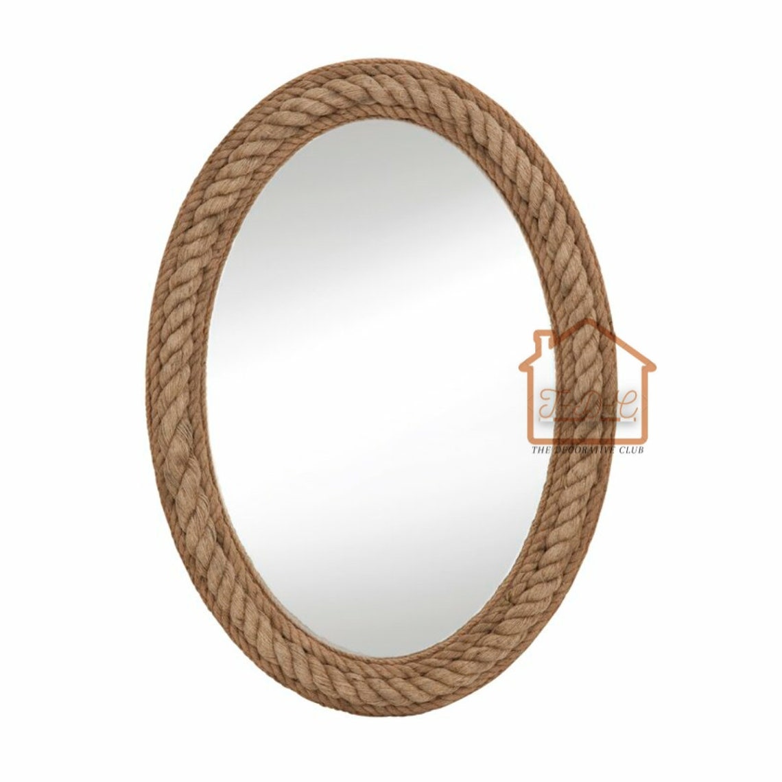 Nautical Coastal Oval Rope Mirror Home Decor Large Wall Etsy