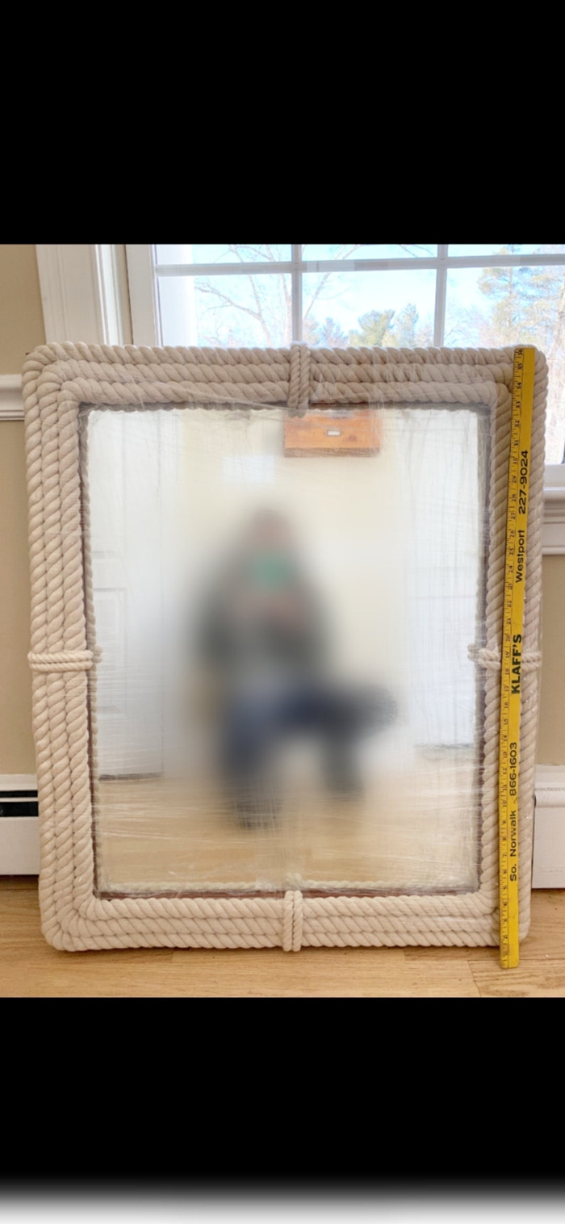 Nautical Coastal Vertical Rectangle Rope Mirror Home Decor Etsy