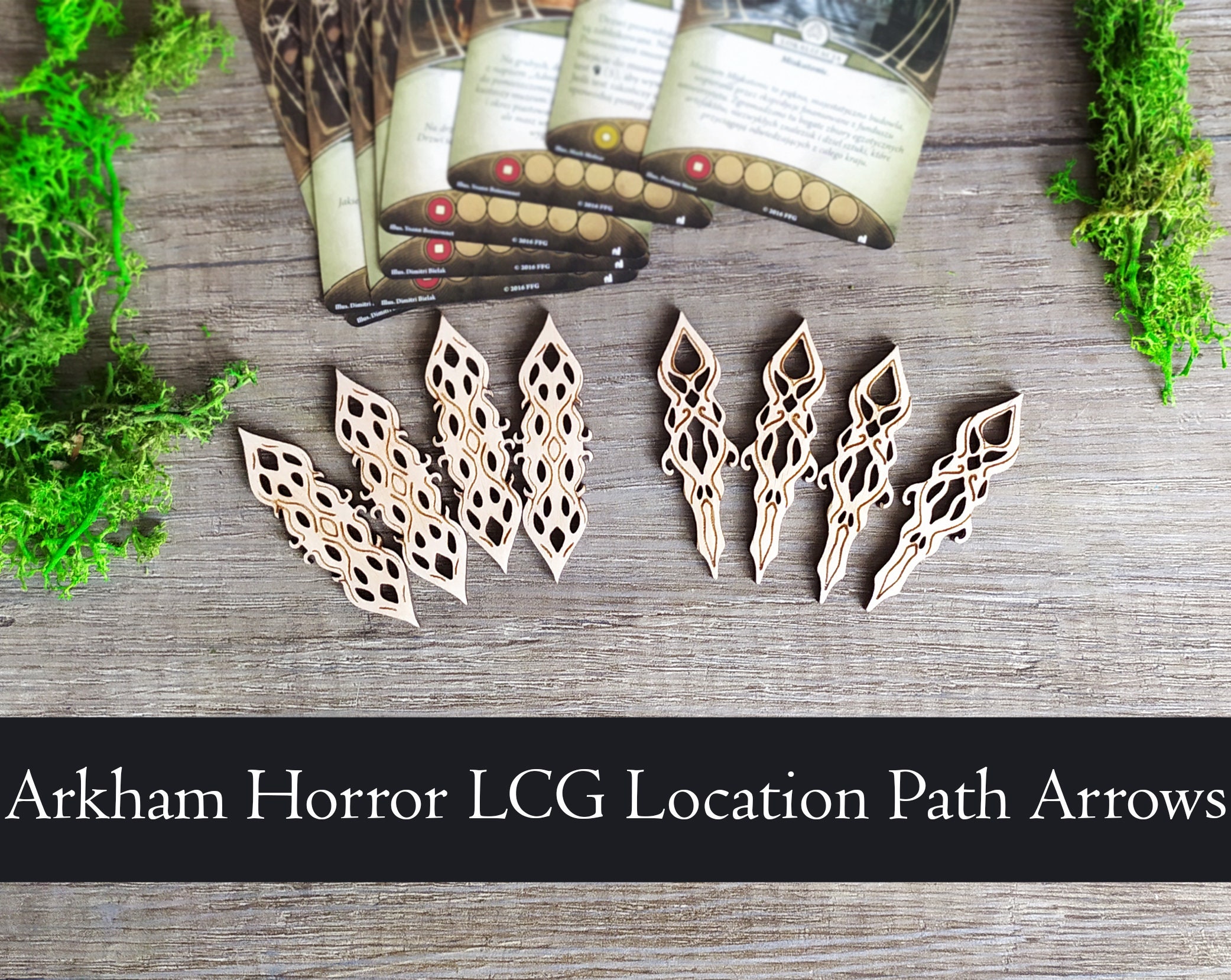 Arkham Horror The Card Game LCG Location Connectors Full Set Etsy