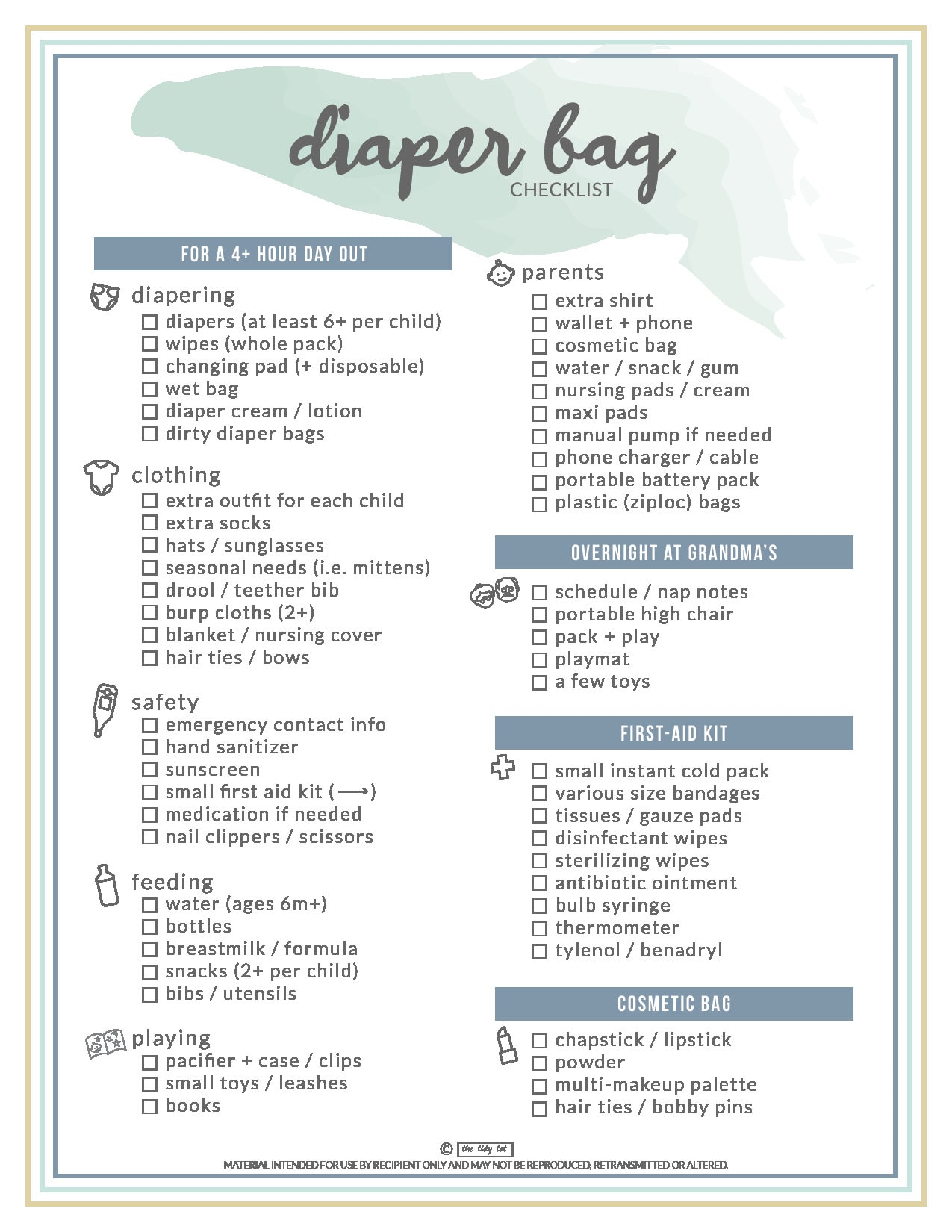 Hospital Bag Checklist - Happily Hughes