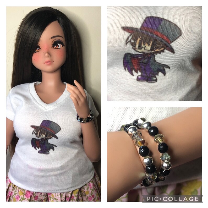 Smart Doll Halloween Tshirt and Bracelet Pack Suitable for Pear Body
