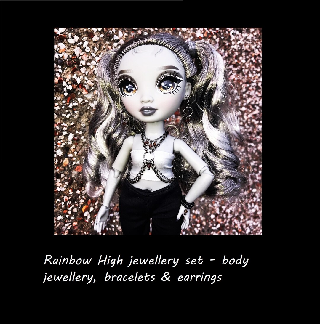 Rainbow High Body Jewellery Set Including Matching Earrings and