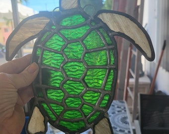 Green Turtle Sun Catcher