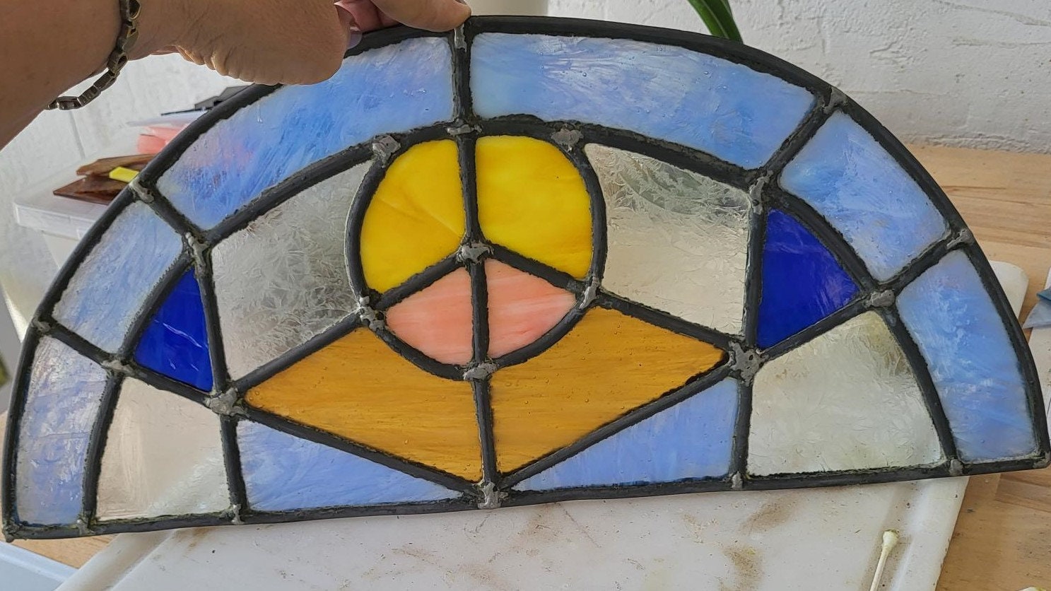 Half Circle Stained glass