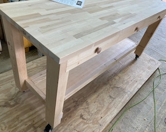 Custom Islands and Tables with seating, drawers, bottom shelves,  casters, etc... I serve the entire northeast from Maine to D.C.