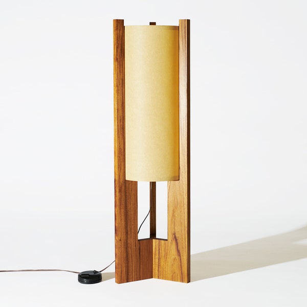 Wood Floor Lamp Etsy