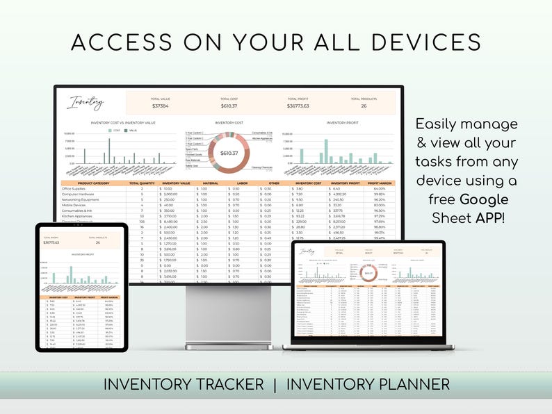 INVENTORY TRACKER SPREADSHEET - Small Business Inventory Management ...
