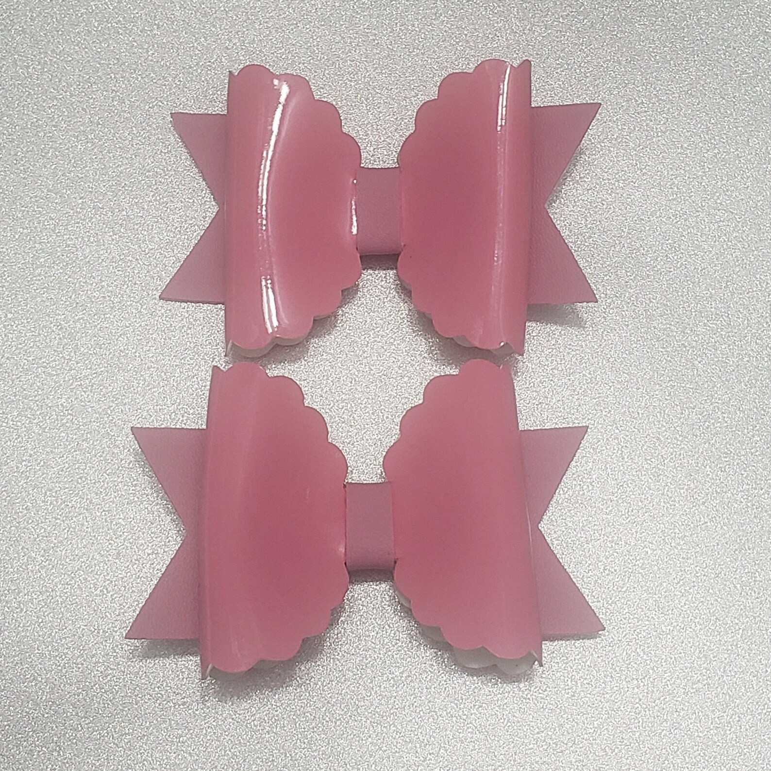 Pink Glossy Bow Hair Clip, Pink Hair Clip, Pink Bow, Pink Hair Clip ...