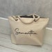 Personalised Large Canvas Tote Bag - Holiday Essential Tote Bag - Shopping Bag - Travel Bag - Beach Bag -100% High Quality Cotton 