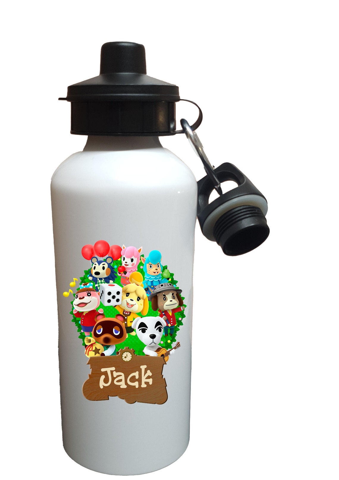 Personalised Animal Crossing metal water bottle with sip top Etsy