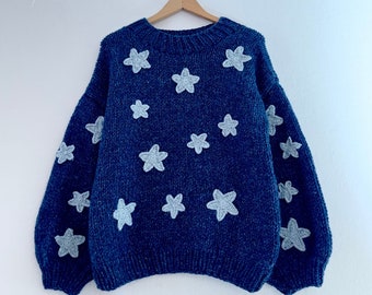 Coraline Star Pullover, Coraline Blue Pullover