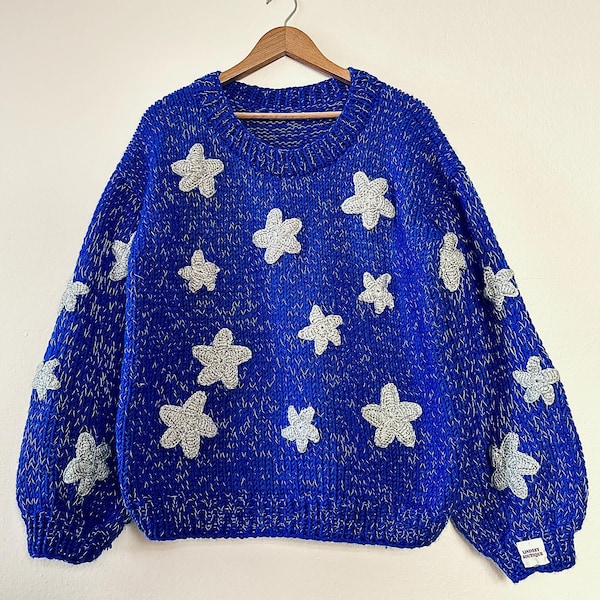 Coraline Dusty Rose Glitter Star Sweater