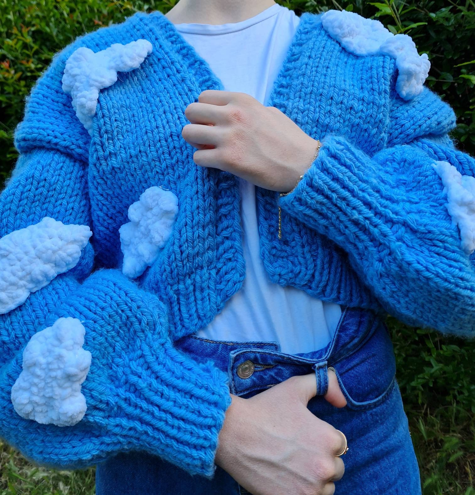Knitting Chunky Cloud Cardigan Pattern Chunky Cardigan Etsy