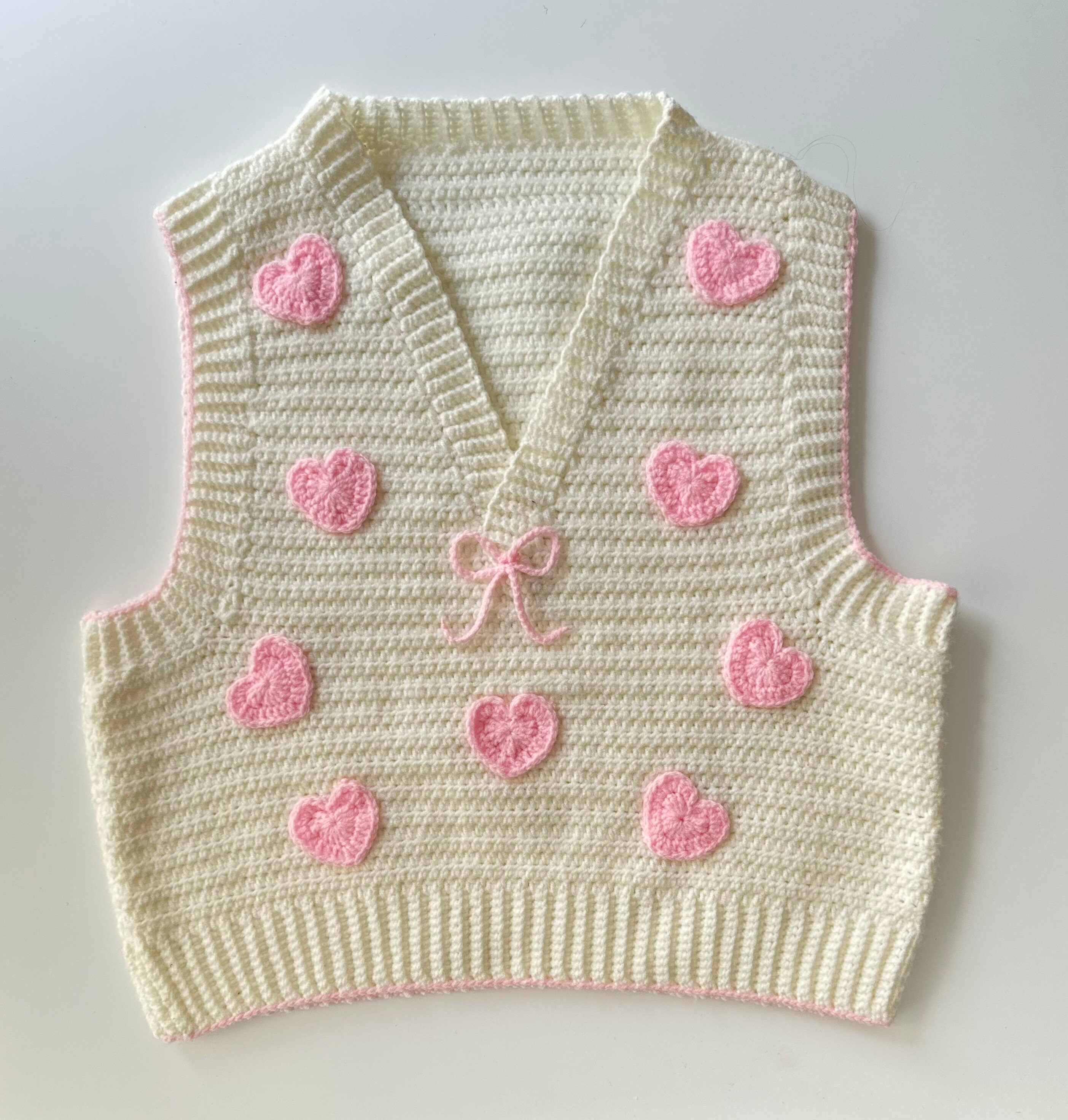 ★RONRON★[SET] HEART CROCHET PATTERN FLEECE VEST & SHORTS SET] HEART CROCHET PATTERN FLEECE VEST & SHORTS - RONRON 론론
