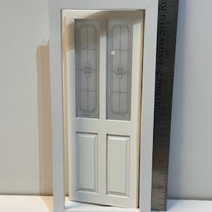 White Traditional door, 1/12 scale