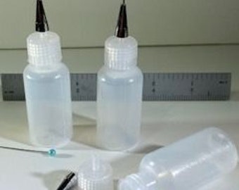 Glue Applicator Bottle: Metal Tip .05, Head Pin Included