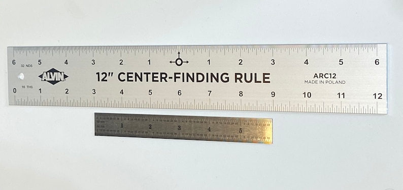 Self Center Finding Ruler Metal Ruler: Center-finder, L-square, Machinist Rulers - Etsy