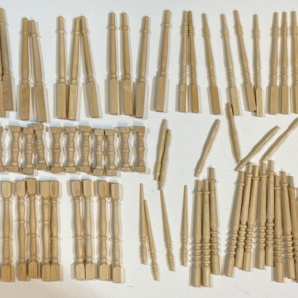 1/12" Building Components, Spindles and balusters