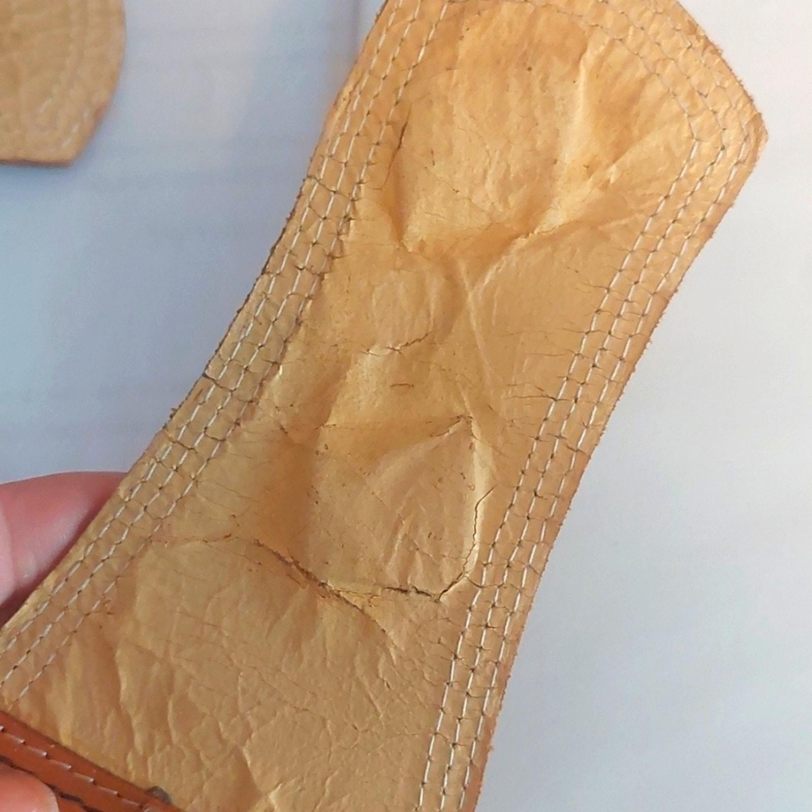 Vintage Leather and Elastic Saks Fifth Avenue France Wide 
