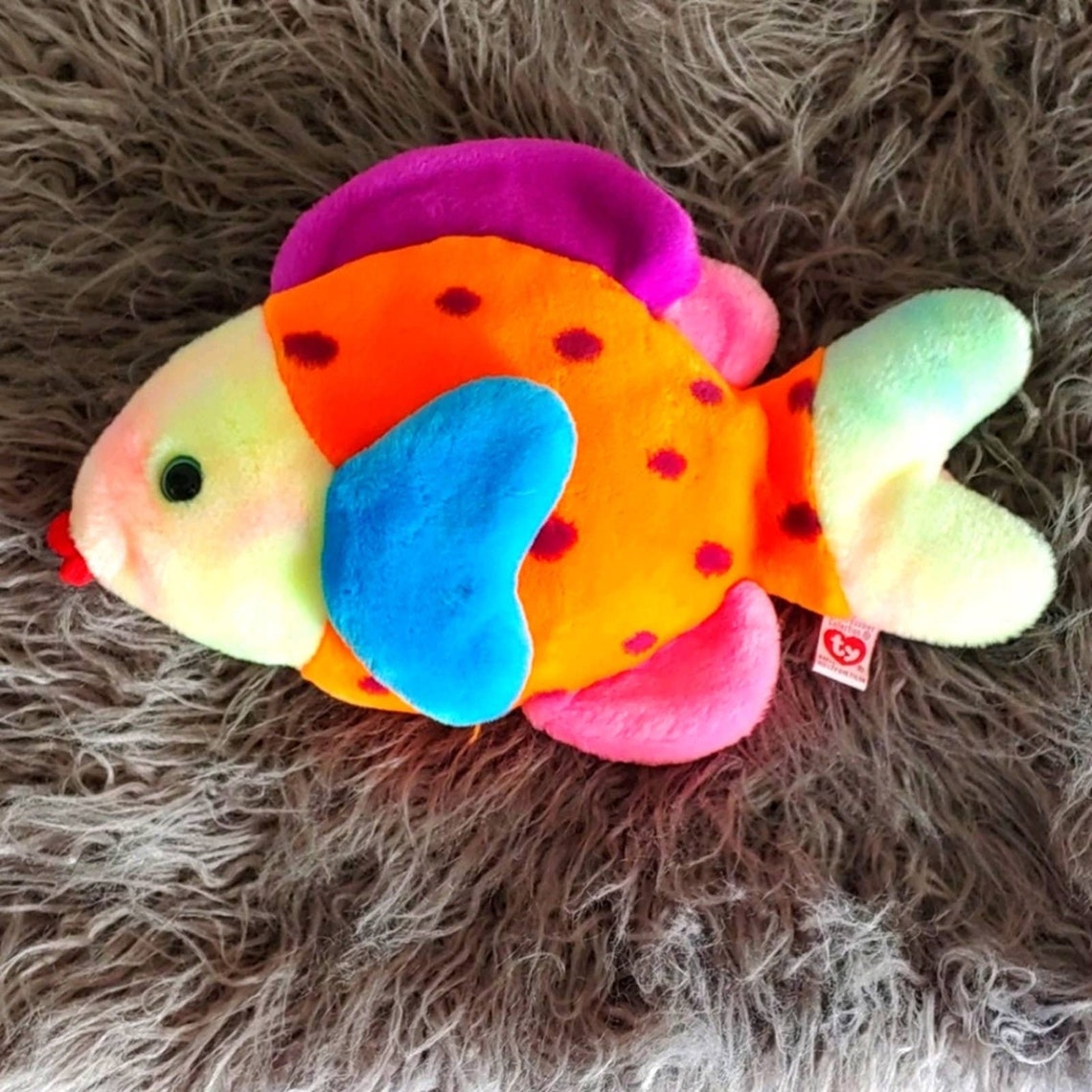Gran VTG Lips the Fish Beanie Baby 1999 Etsy