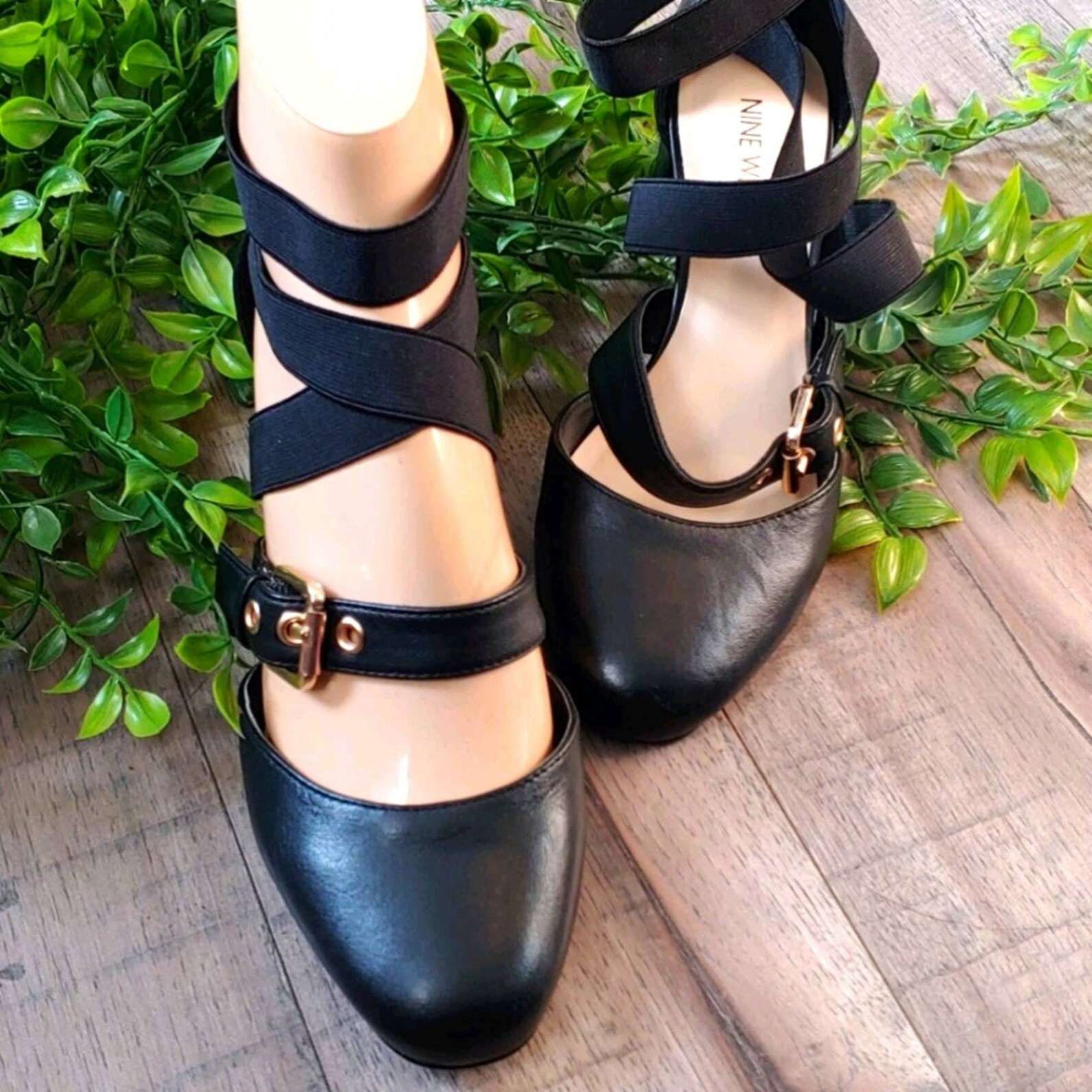 nine west strappy pumps