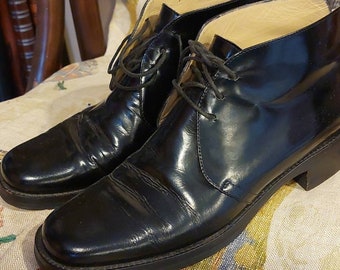 Vintage Italian Fieramosca & Co Leather Boots Ankle Booties 7.5 N