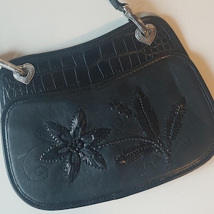 VTG Brighton Elegant Black Women's Bag Baguette Y2K baddie Bild 1