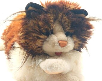 Folkmanis Ragdoll Cat Hand Puppet- Life Size Plush Stuffed Animal