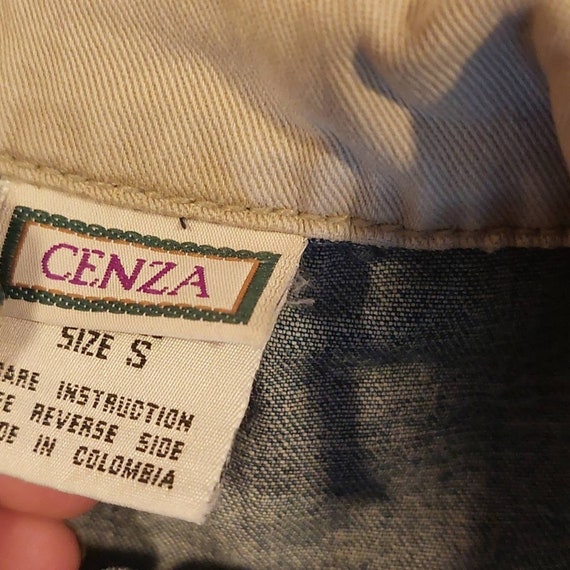 Vintage Cenza Ladies Denim jacket parka 80s 90s - image 7