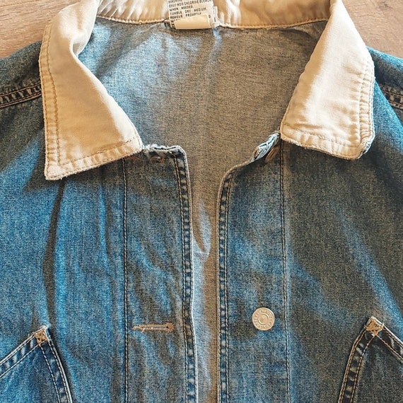 Vintage Cenza Ladies Denim jacket parka 80s 90s - image 2