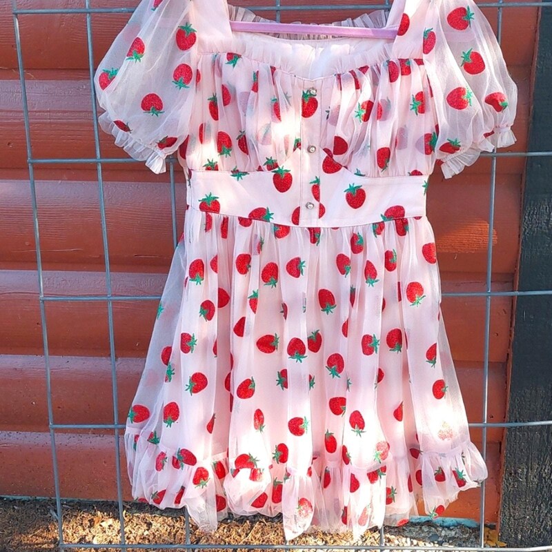Strawberry and Pear Printed Dress