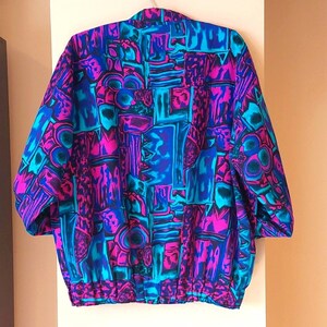 Vintage 80s 90s GDT Too Op Art Abstract Northern Lights Jacket - Etsy