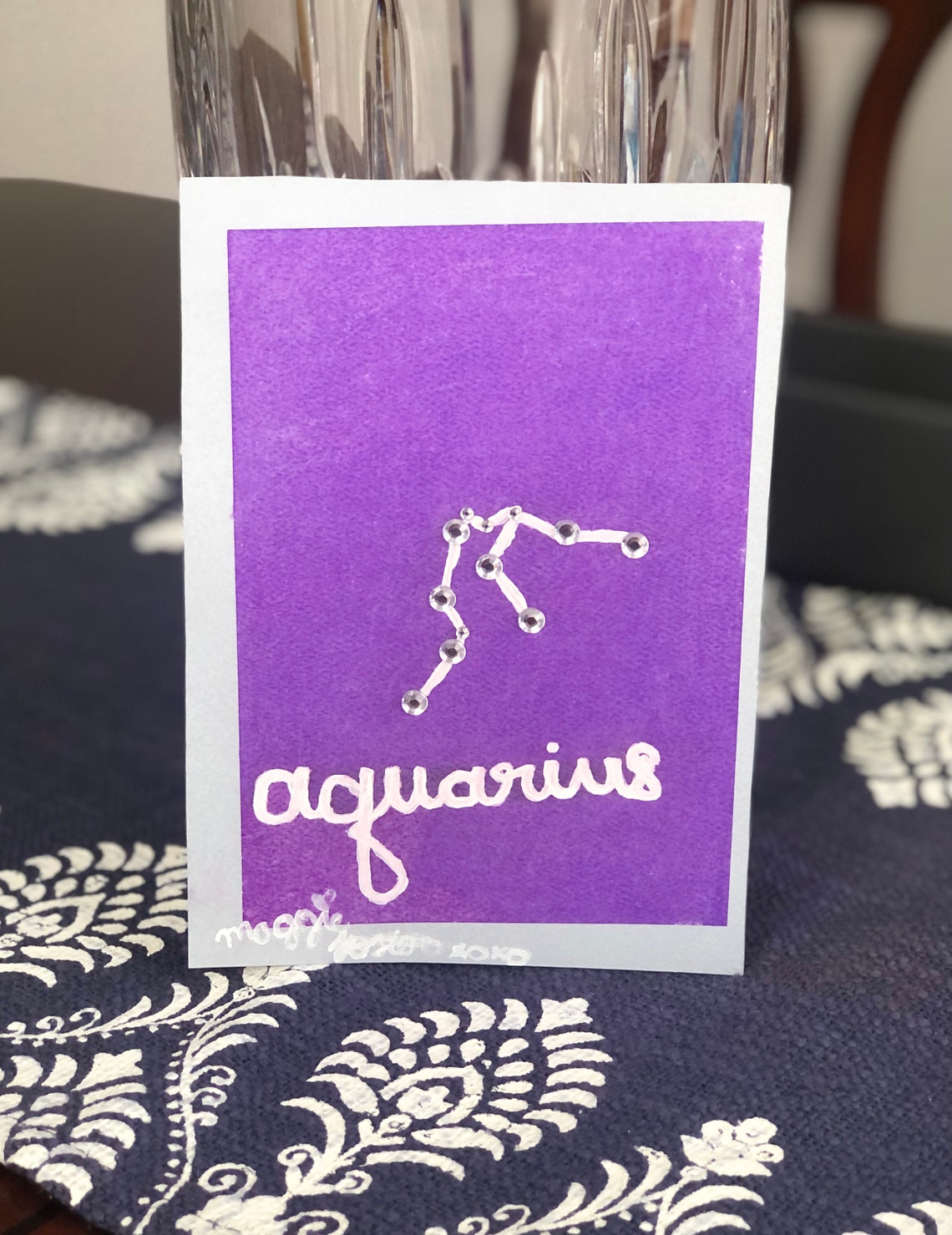 Aquarius Lucky Color Zodiac Sign Etsy