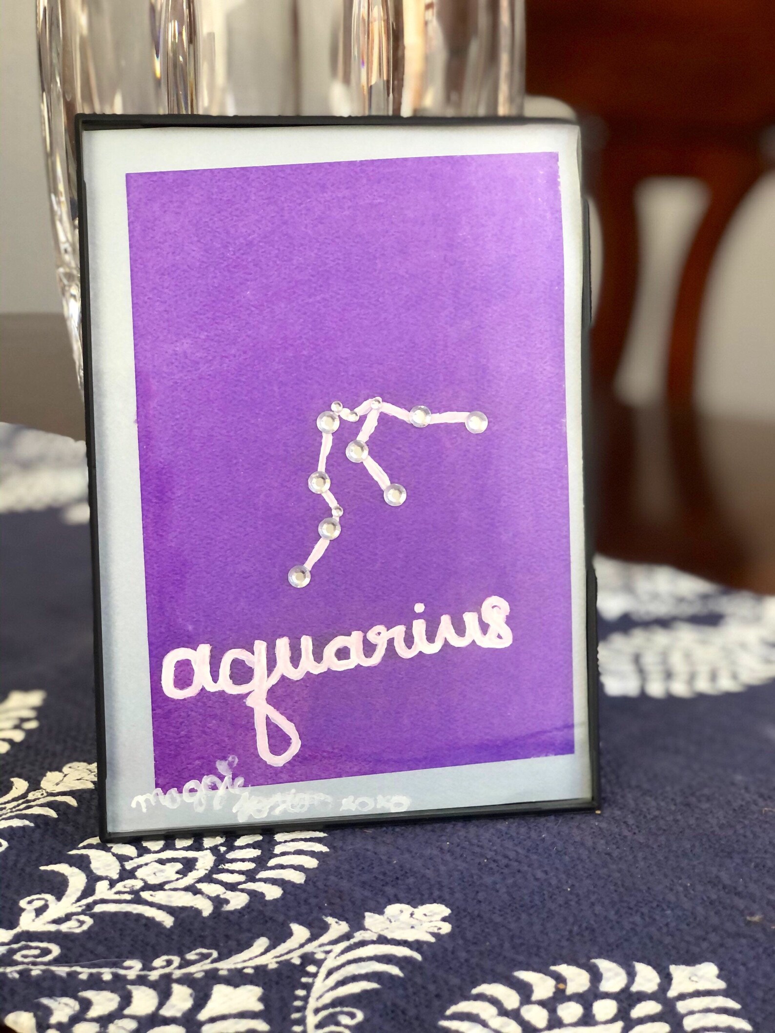 Aquarius Lucky Color Zodiac Sign Etsy