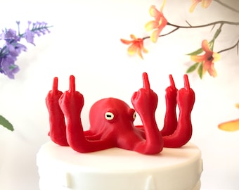 Fucktopus | 3",4",5",6" | Middle Finger Octopus | Octopus