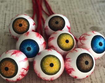 Spooky Eyeballs for Halloween Decorations! SET of 2