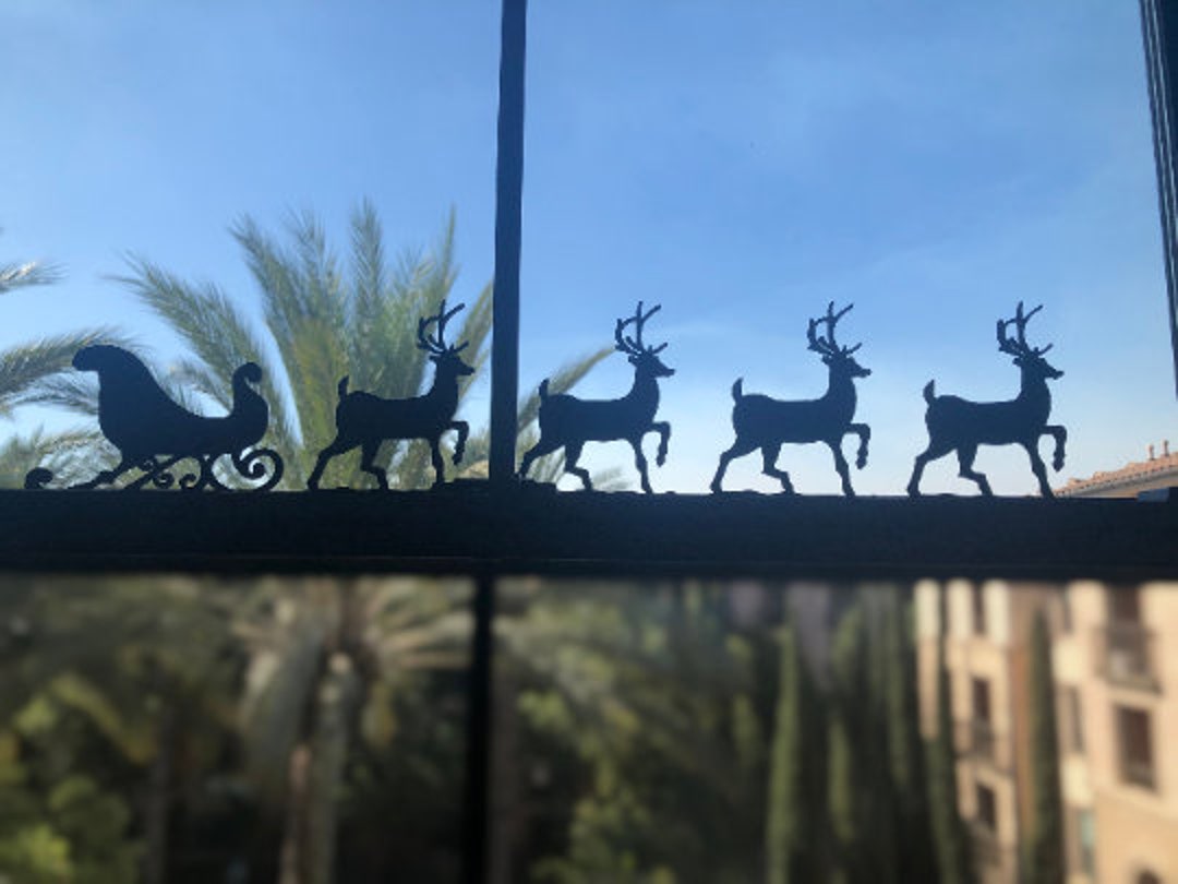 Santa Sleigh & Reindeer | Christmas Decoration | Holiday Decoration ...