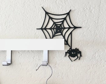 Halloween Door Corner Sign | Spider Web | Halloween decor