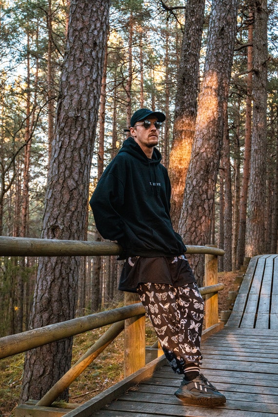 Black butterfly joggers new arrivals