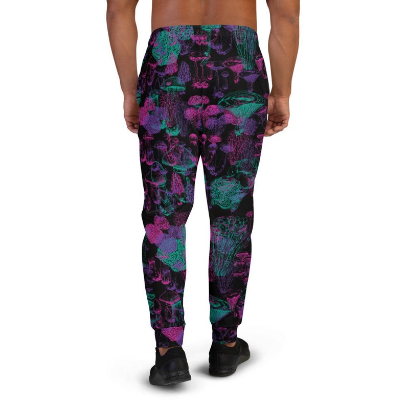 Colorful Mushroom Print Men's Joggers image 6