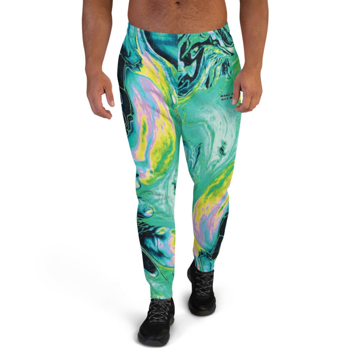 art of war graffiti print joggers