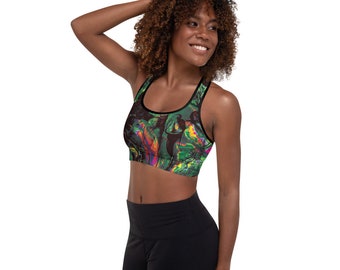 Green Renaissance Padded Sports Bra