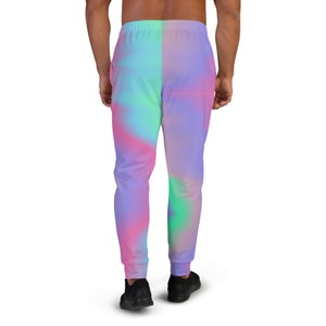 Colorful Synthwave Men's Joggers / Unique Rave Outfit / Comfortable Unisex Active Clothing / Matching set image 7