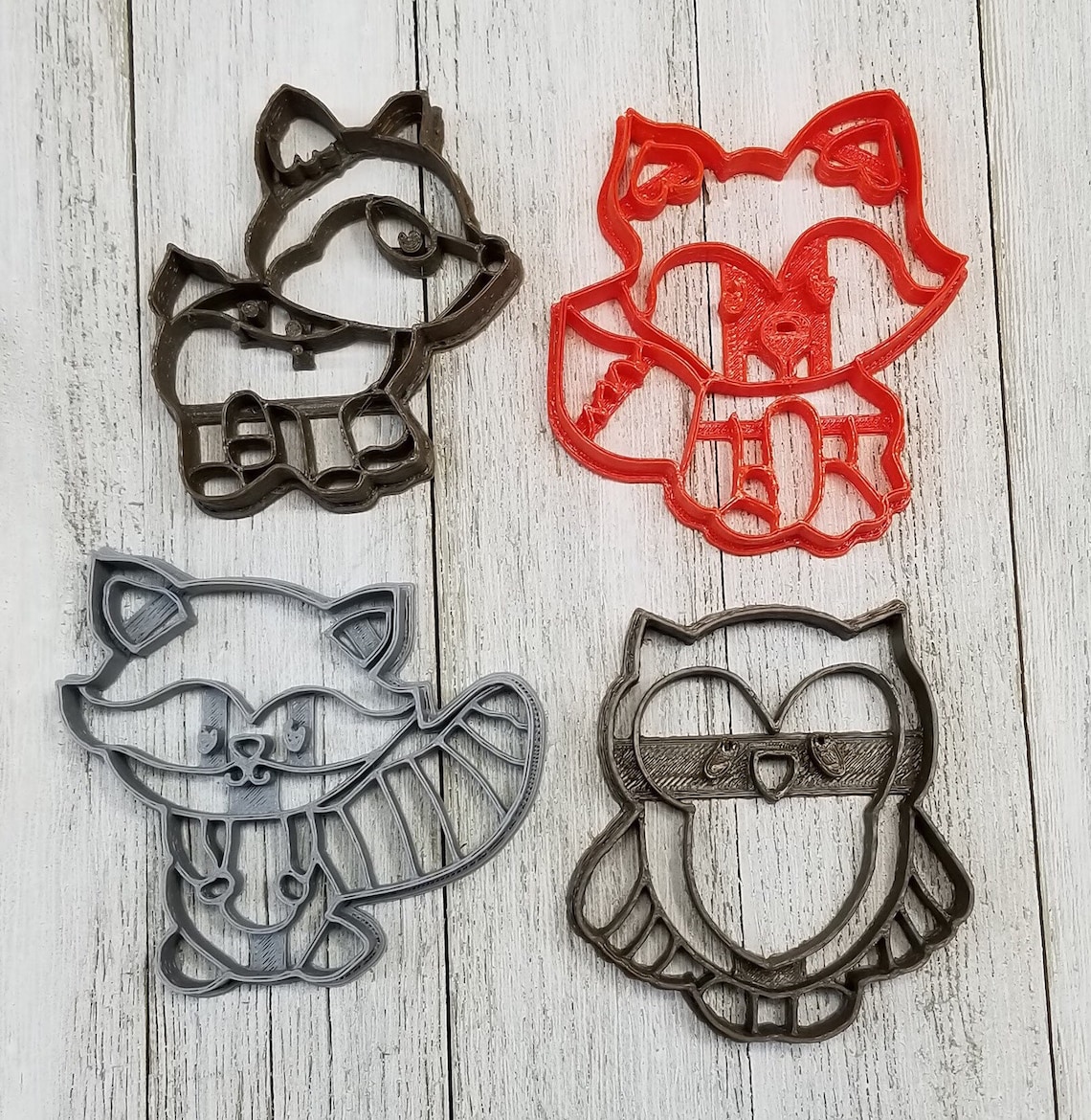 Baby woodland animal set cookie cuttersFondant Sugar Etsy