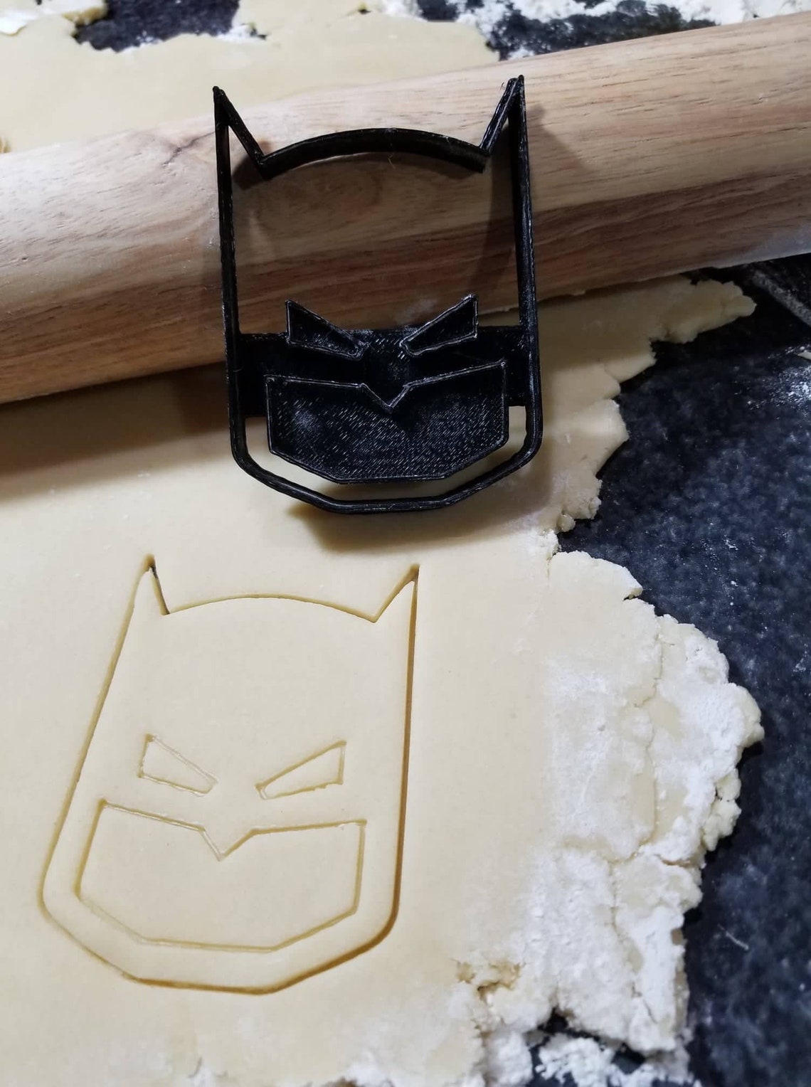 Batman Face Cookie Cutter BatmanFondant Sugar Cookies Etsy